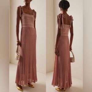 Zimmermann Lucky Metallic-Knit Maxi Dress